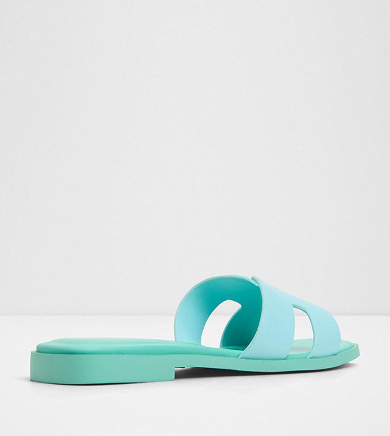 ITSANDAL Color Block Flat Sandals
