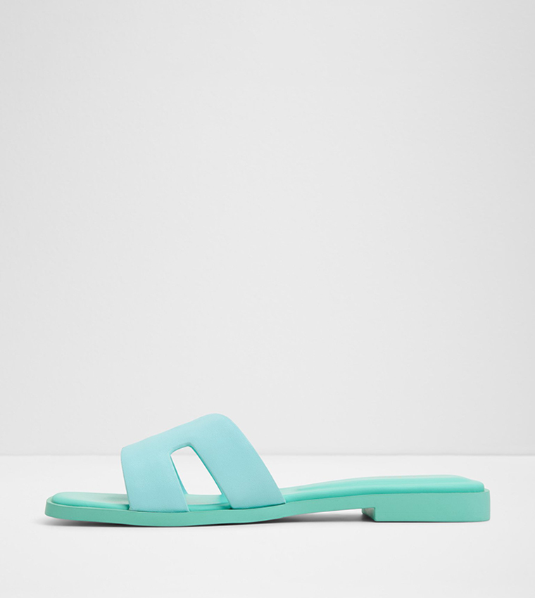 ITSANDAL Color Block Flat Sandals