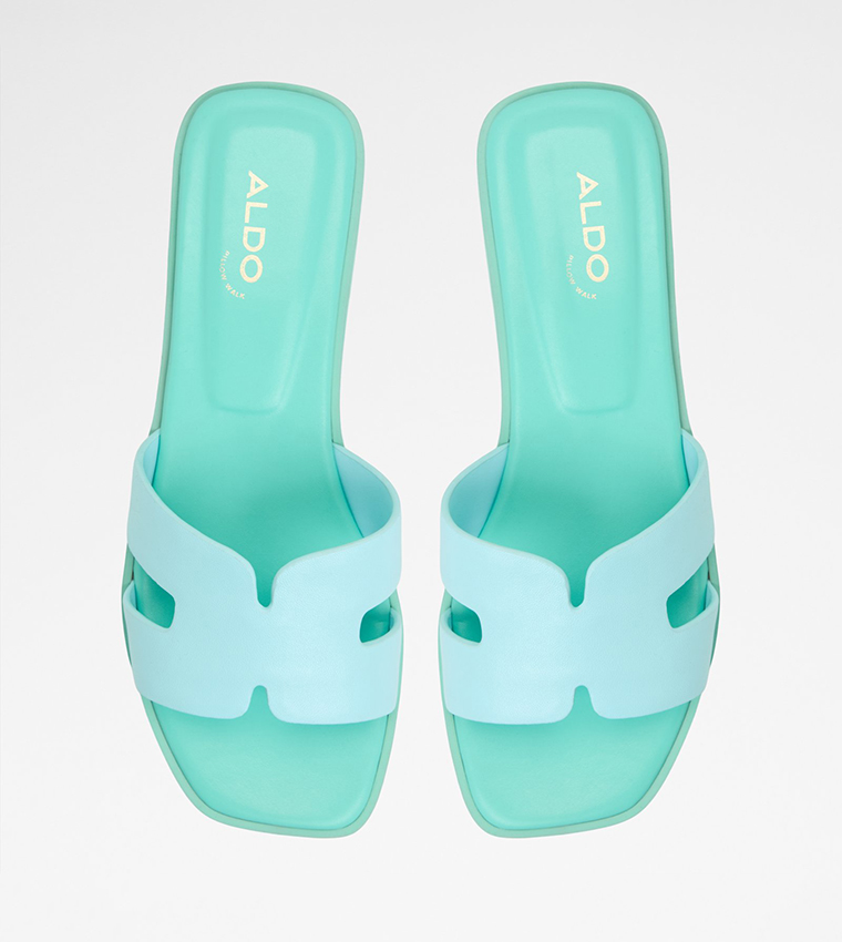 ITSANDAL Color Block Flat Sandals