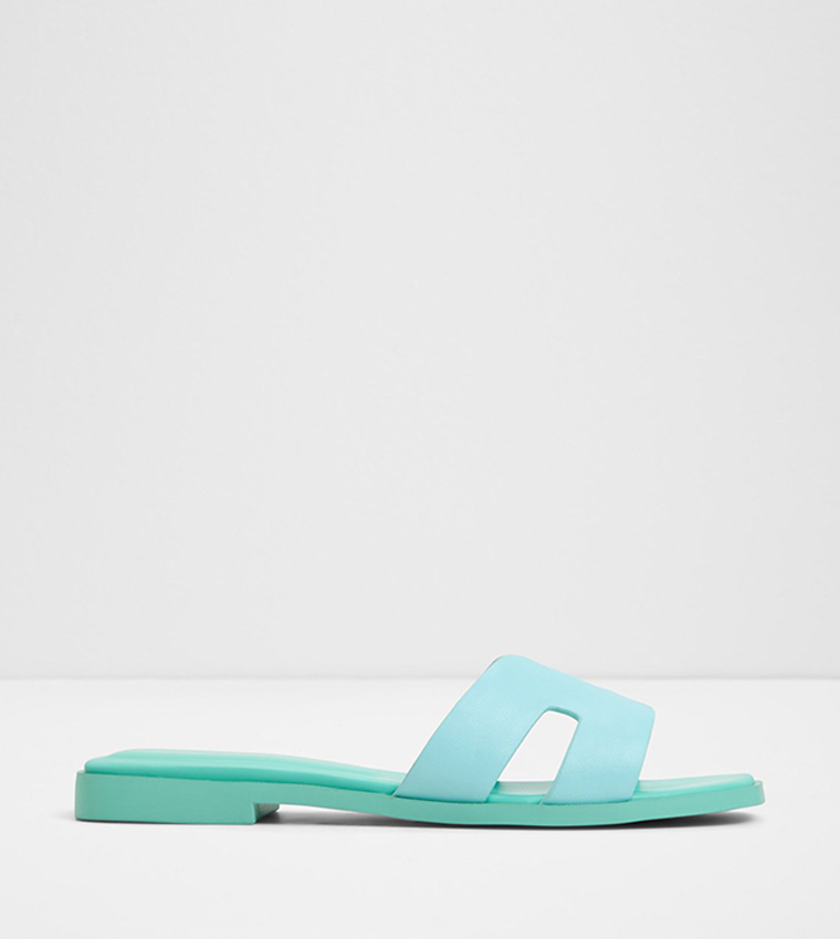 ITSANDAL Color Block Flat Sandals