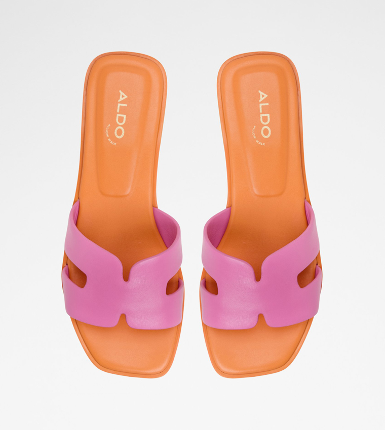 ITSANDAL Color Block Flat Sandals
