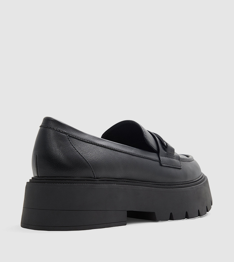Chunky heel cheap penny loafers