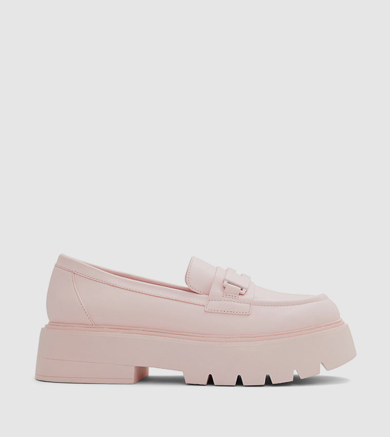 Pink penny clearance loafers