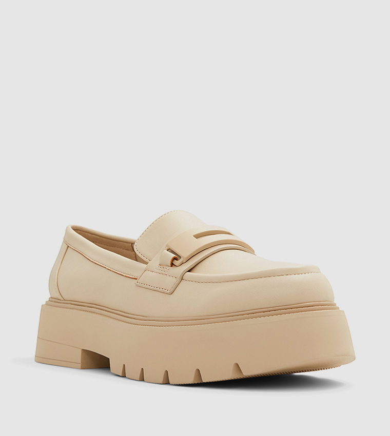 Buy Call It Spring IZZY Platform Heel Penny Loafers In White