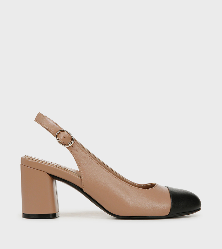 SOPHIE Cap Toe Slingback Pumps