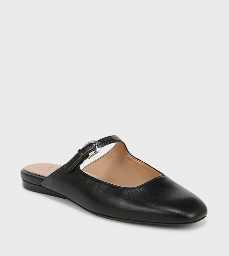 APPLE Buckle Detail Mules
