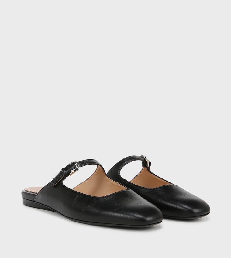 APPLE Buckle Detail Mules