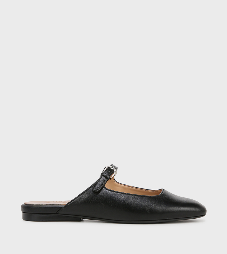 APPLE Buckle Detail Mules