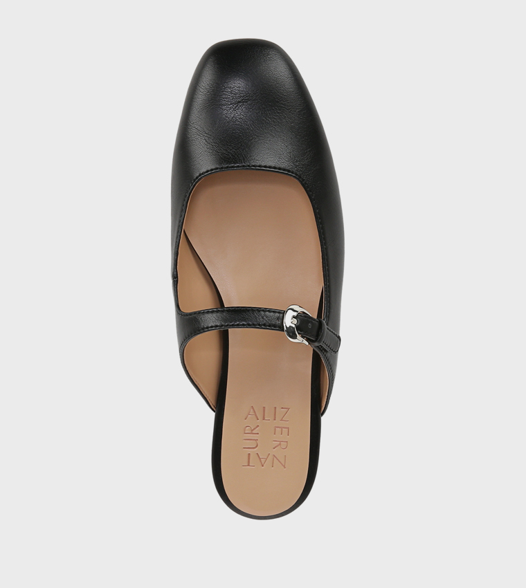 APPLE Buckle Detail Mules