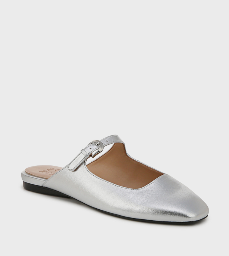 APPLE Buckle Detail Mules