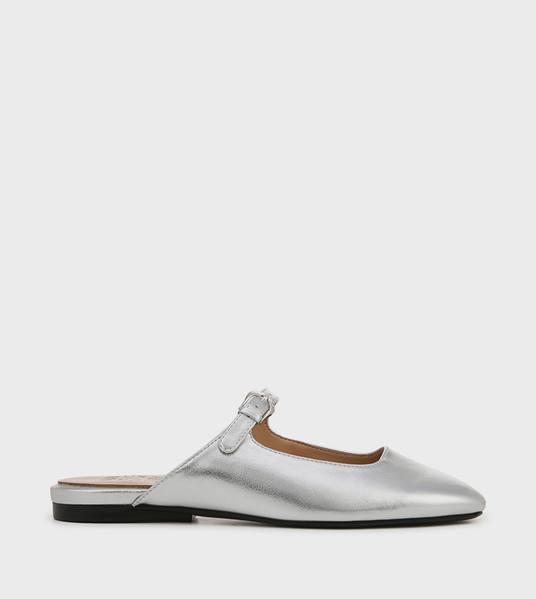APPLE Buckle Detail Mules