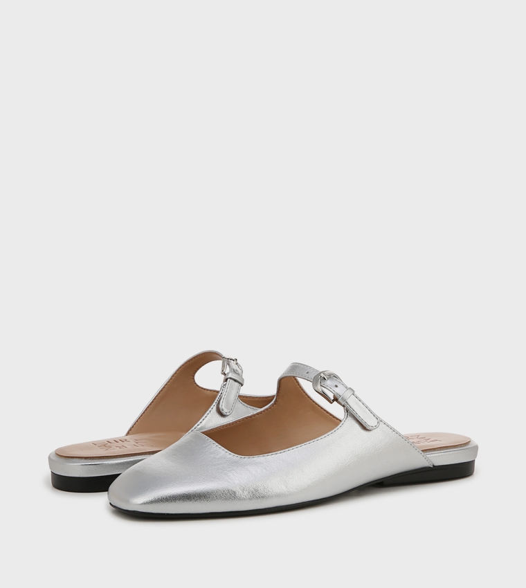 APPLE Buckle Detail Mules