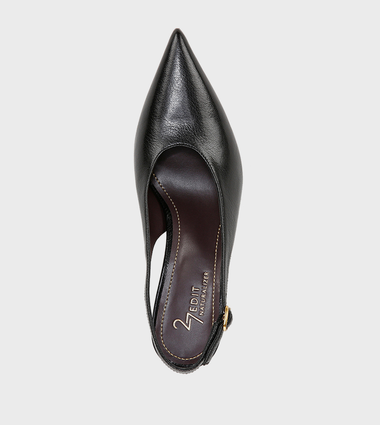 ELAINE Textured Slingback Pumps