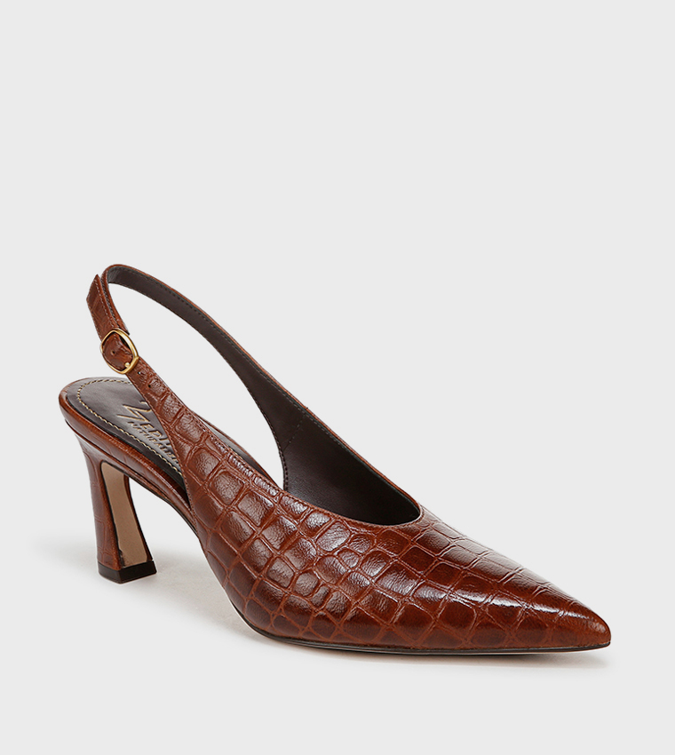 ELAINE Textured Slingback Pumps