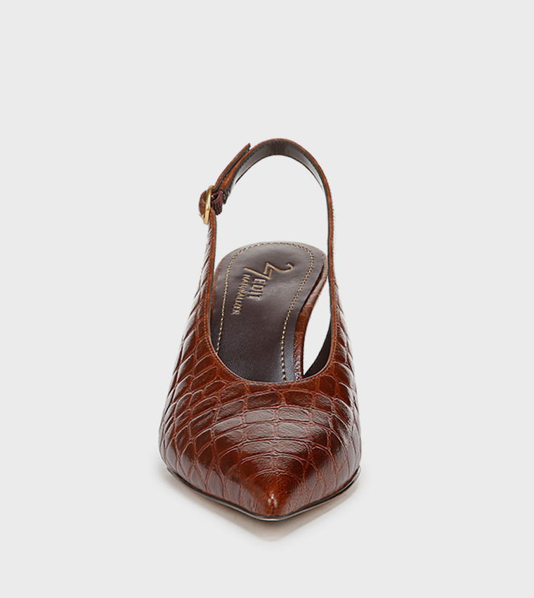 ELAINE Textured Slingback Pumps