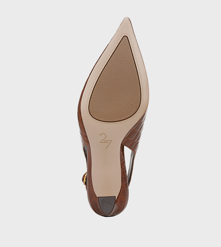 ELAINE Textured Slingback Pumps