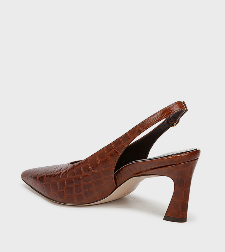 ELAINE Textured Slingback Pumps
