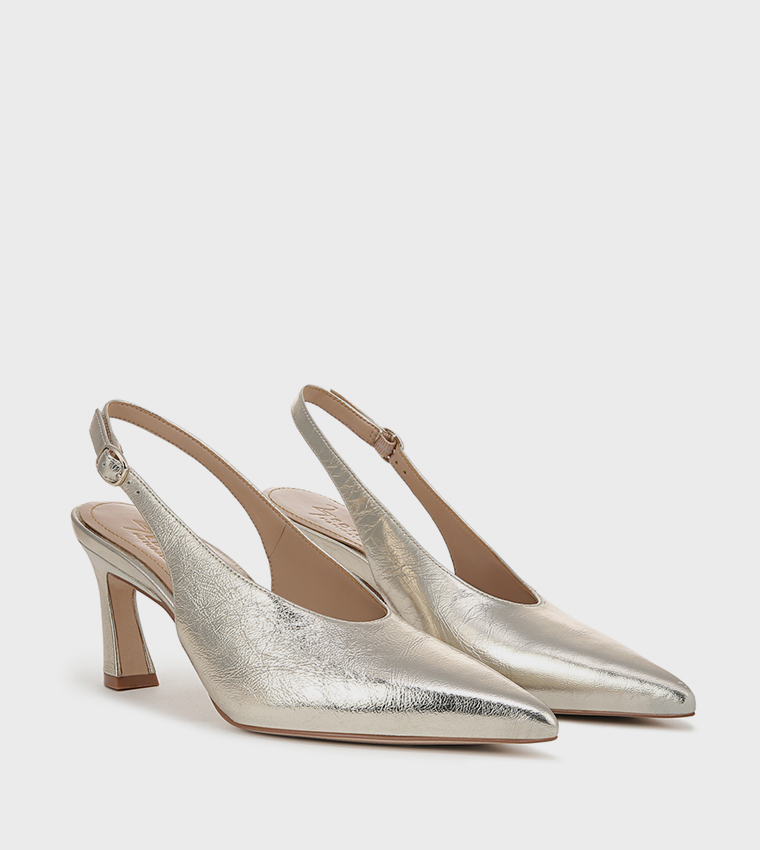 ELAINE Textured Slingback Pumps