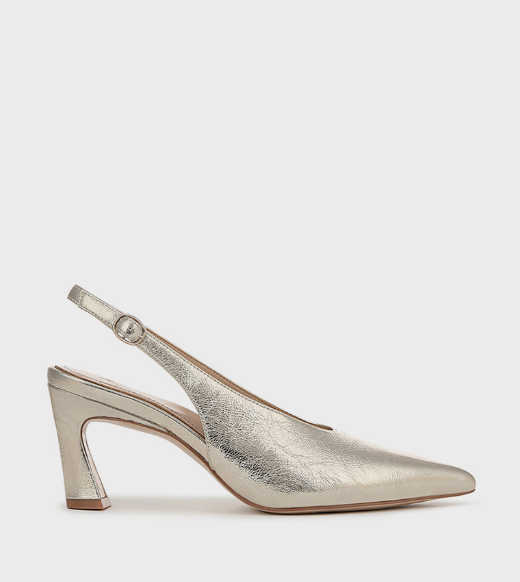ELAINE Textured Slingback Pumps
