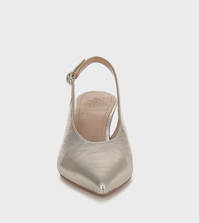 ELAINE Textured Slingback Pumps