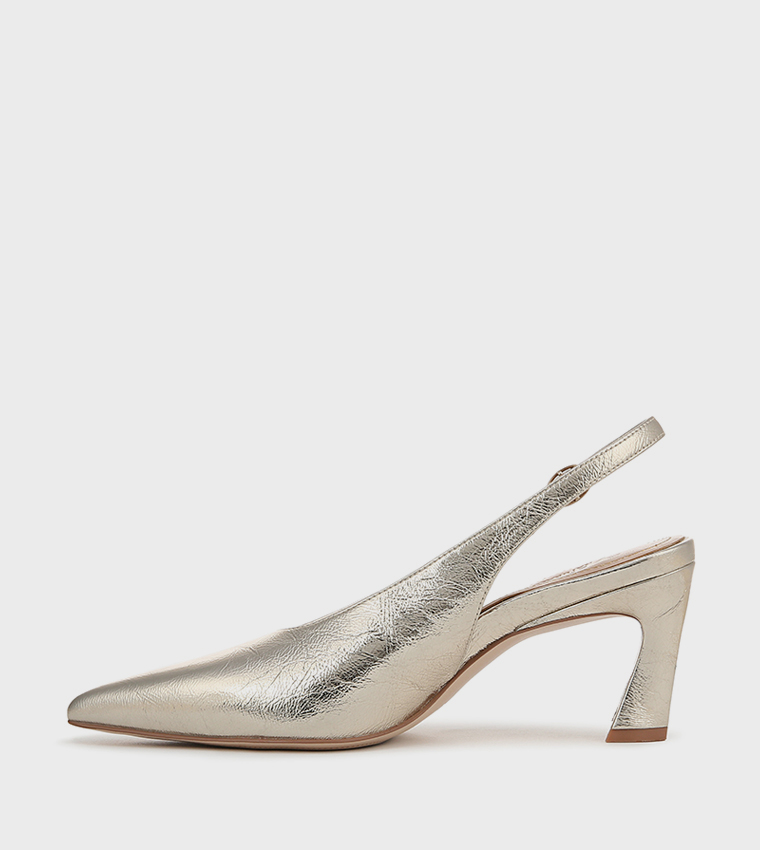 ELAINE Textured Slingback Pumps