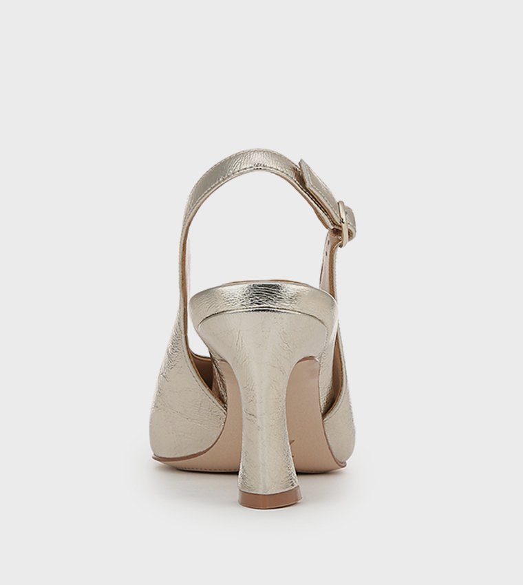 ELAINE Textured Slingback Pumps
