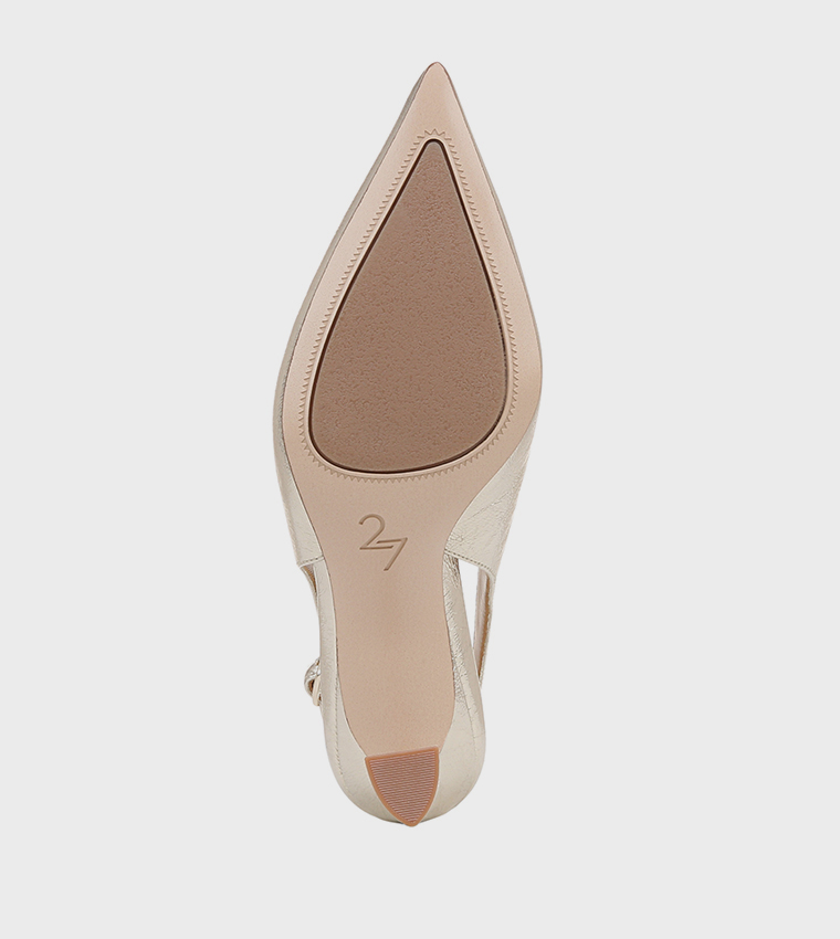 ELAINE Textured Slingback Pumps