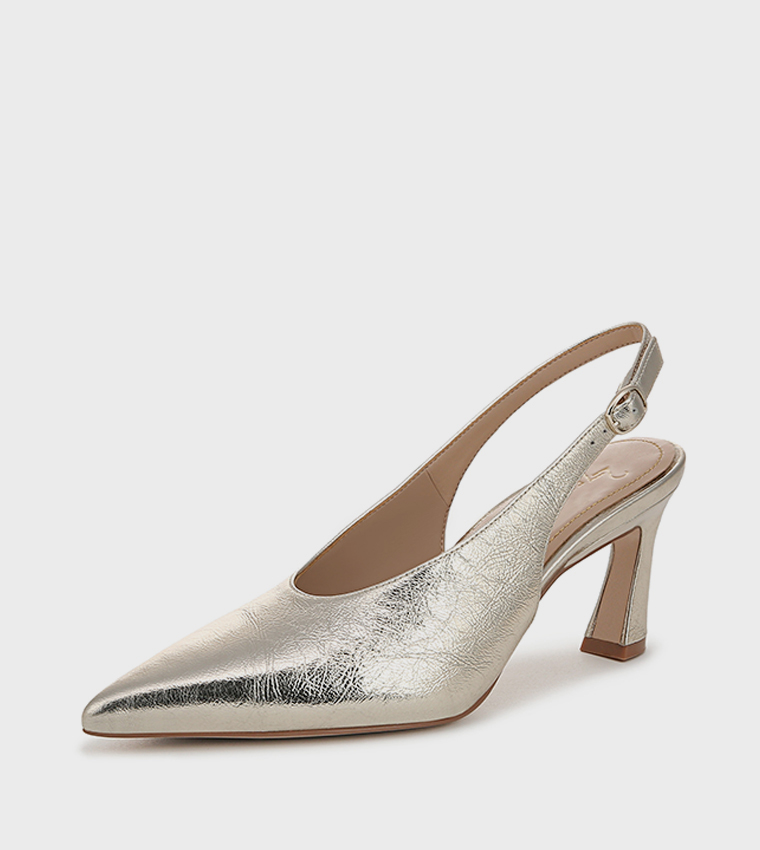 ELAINE Textured Slingback Pumps