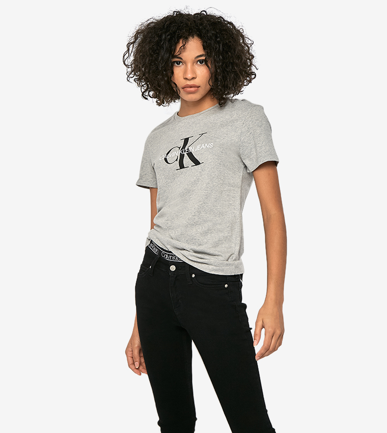 Calvin klein jeans store grey t shirt