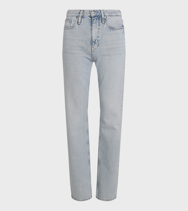High Rise Straight Fit Jeans