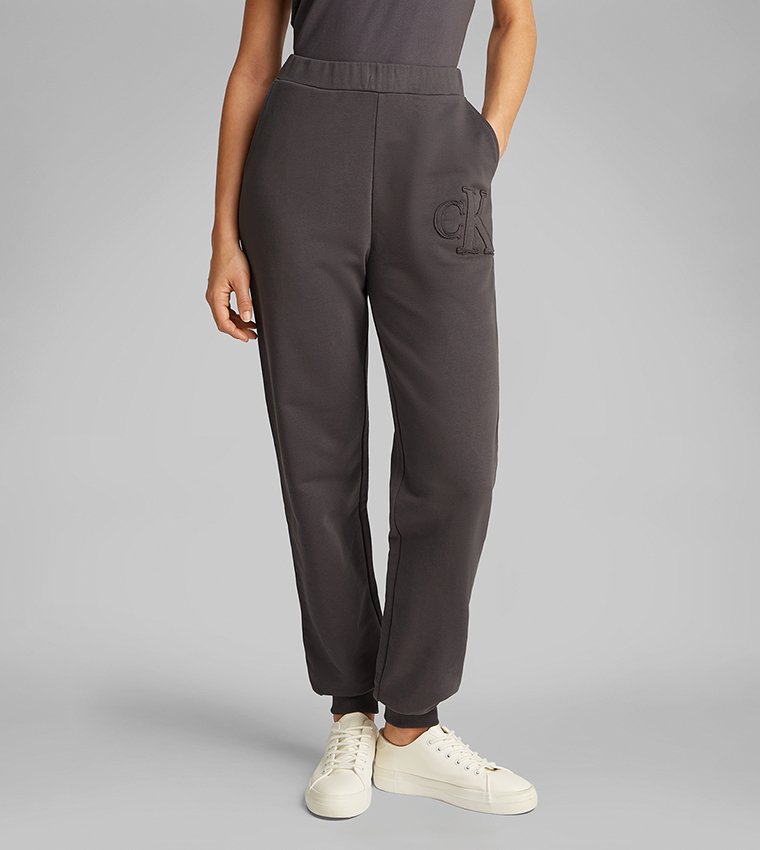 Logo Appliqued Elastic Waist Jogger Pants