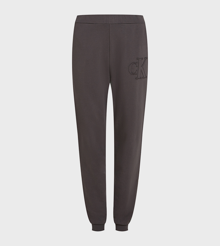 Logo Appliqued Elastic Waist Jogger Pants