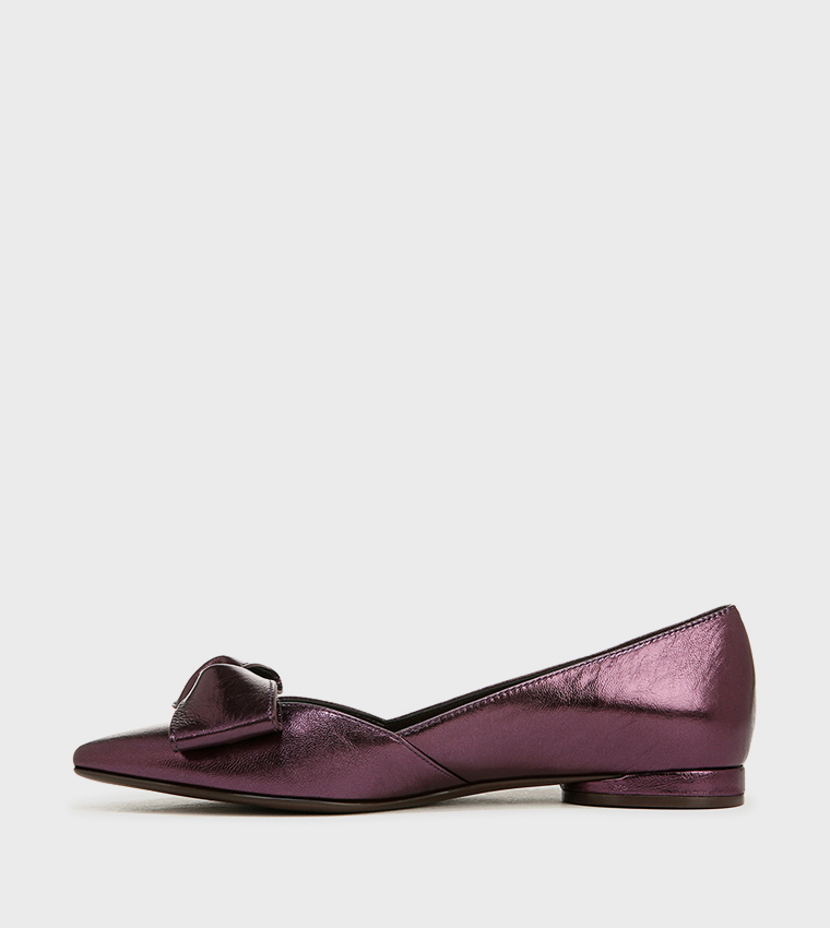 NAHAVANA Bow Detail Ballerinas