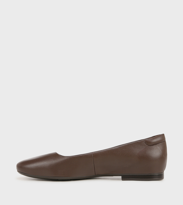 NAKELLY-BALLET Square Toe Ballerinas