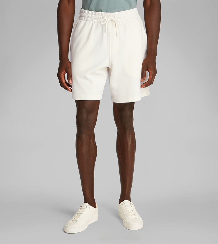 Solid Drawstring Waist Shorts