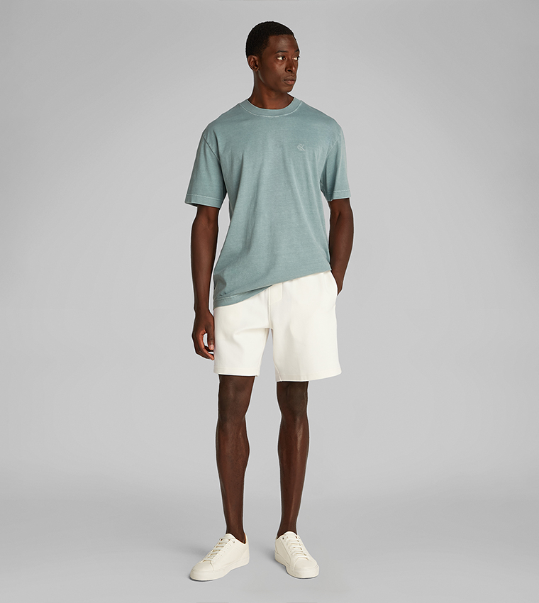 Solid Drawstring Waist Shorts