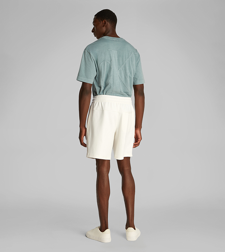 Solid Drawstring Waist Shorts