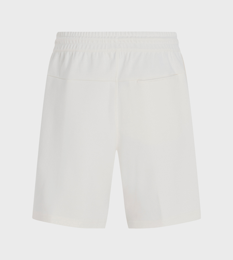 Solid Drawstring Waist Shorts