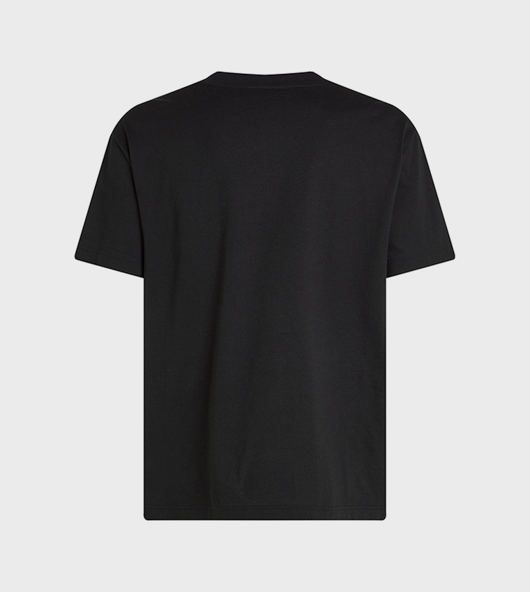 تيشيرت بياقة مستديرة بشعار