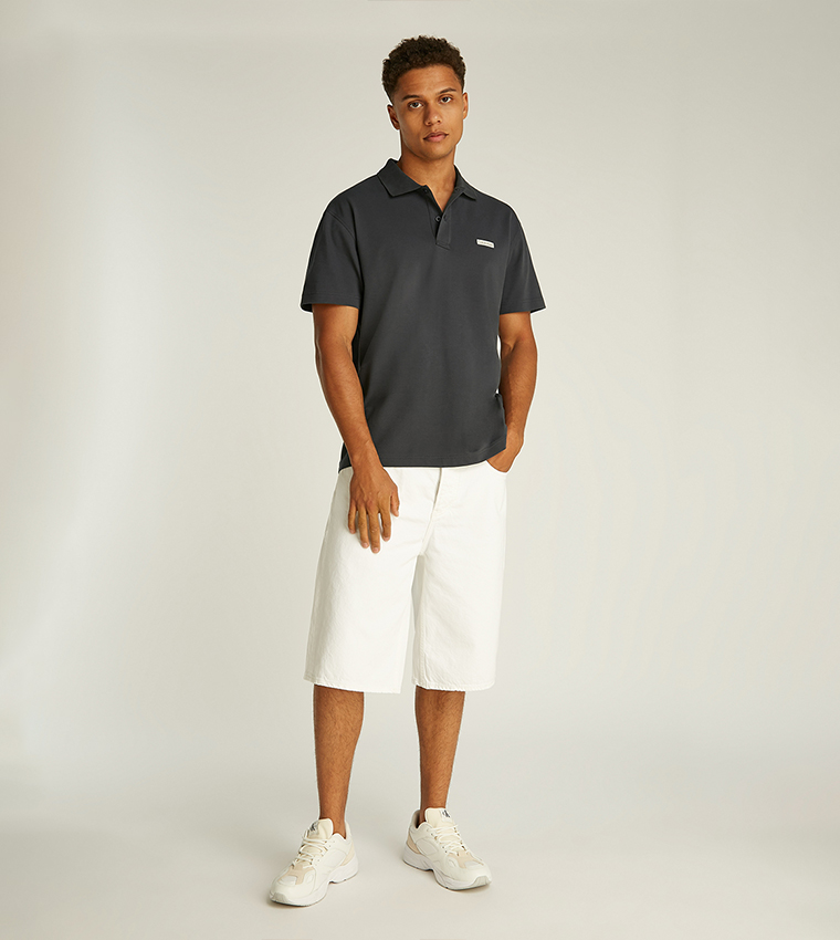 Logo Badge Short Sleeves Polo T-Shirt