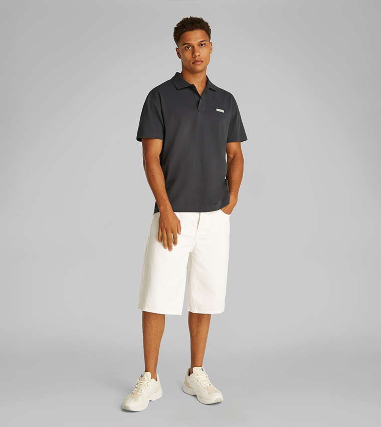 Logo Badge Short Sleeves Polo T-Shirt