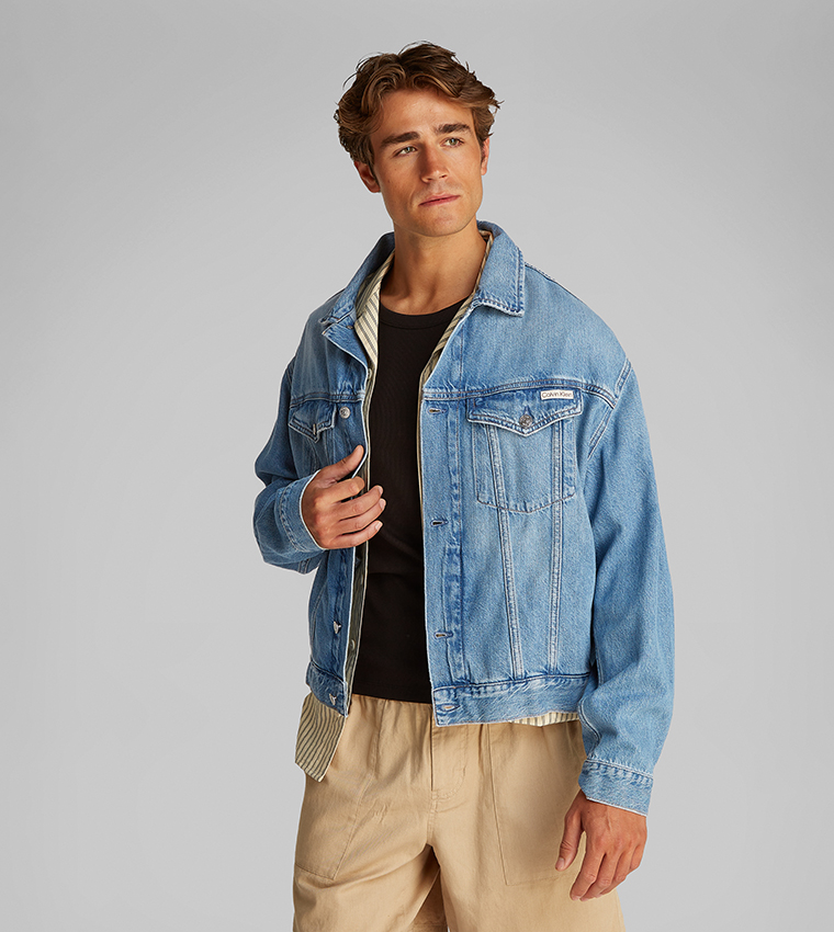 Washed Long Sleeves Denim Jacket