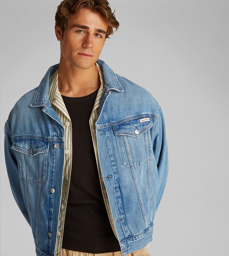 Washed Long Sleeves Denim Jacket