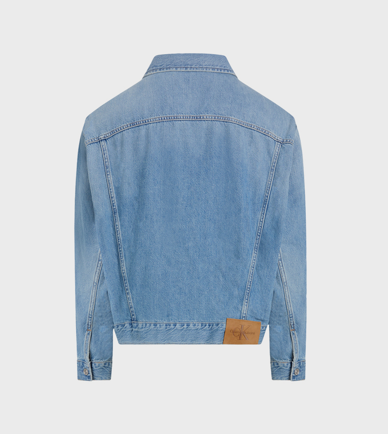 Washed Long Sleeves Denim Jacket