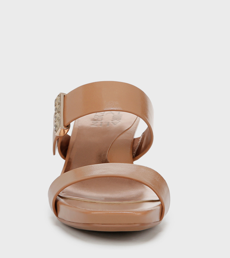 NAIDA2 Textured Block Heel Sandals