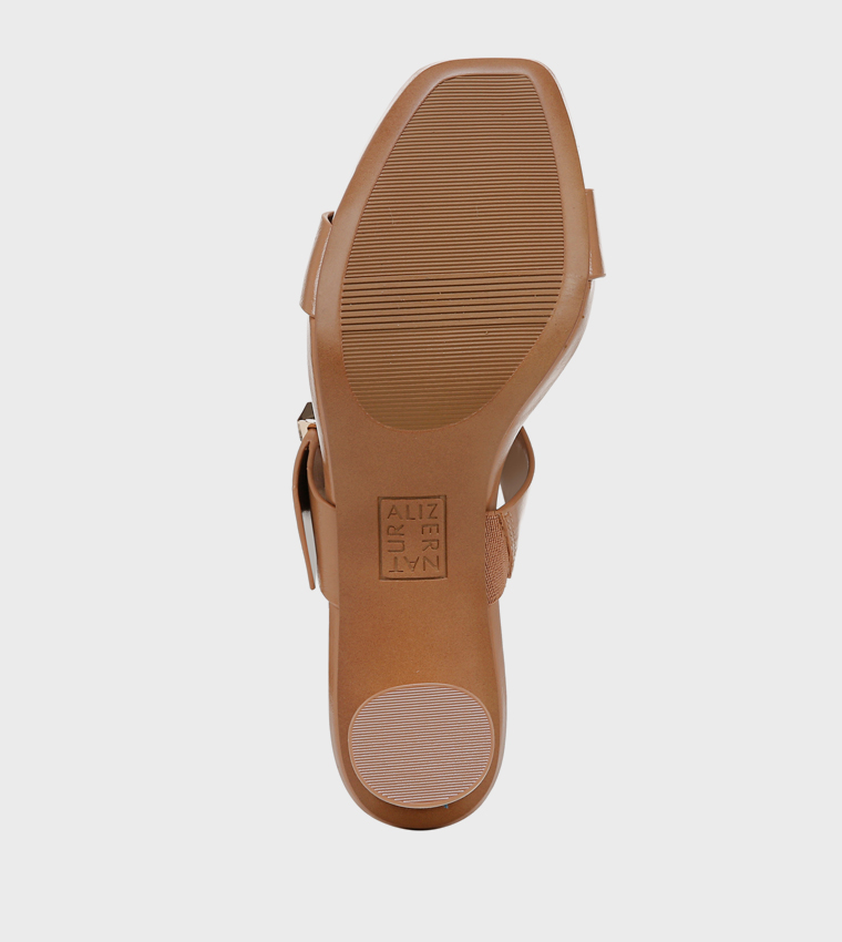 NAIDA2 Textured Block Heel Sandals