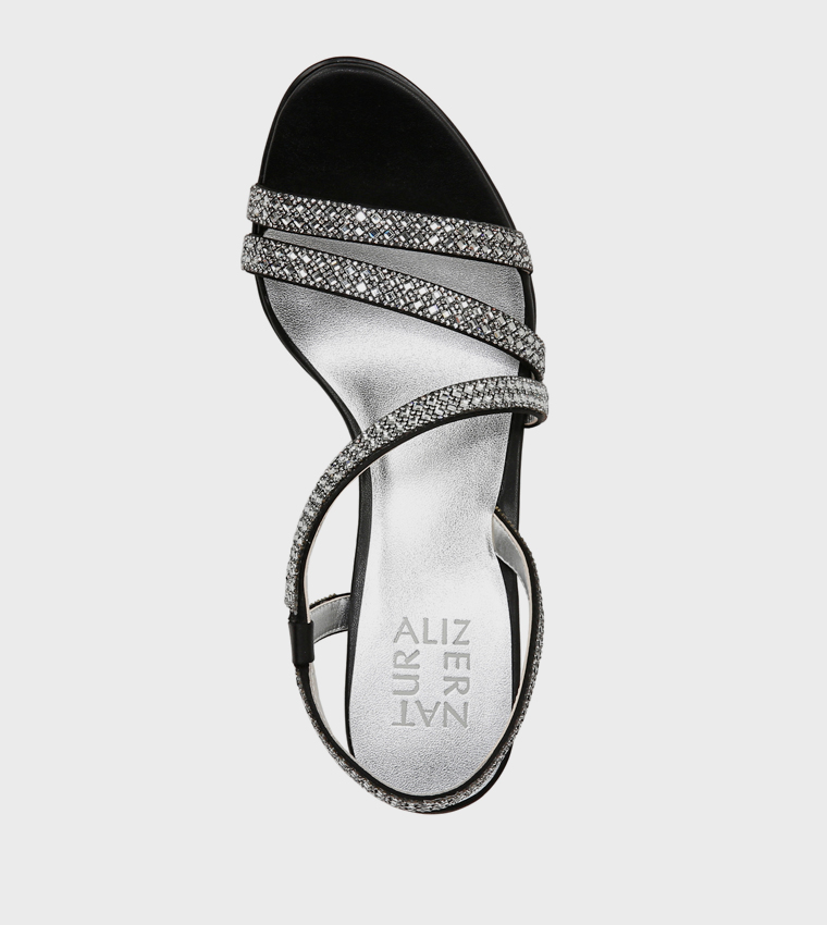 NAVANESSA3 Embellished Block Heel Sandals