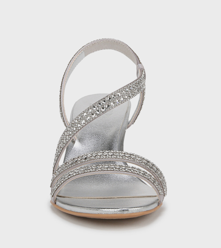 NAVANESSA3 Embellished Block Heel Sandals