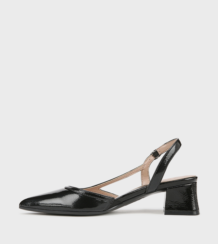 MILA Pointed Toe Block Heel Pumps