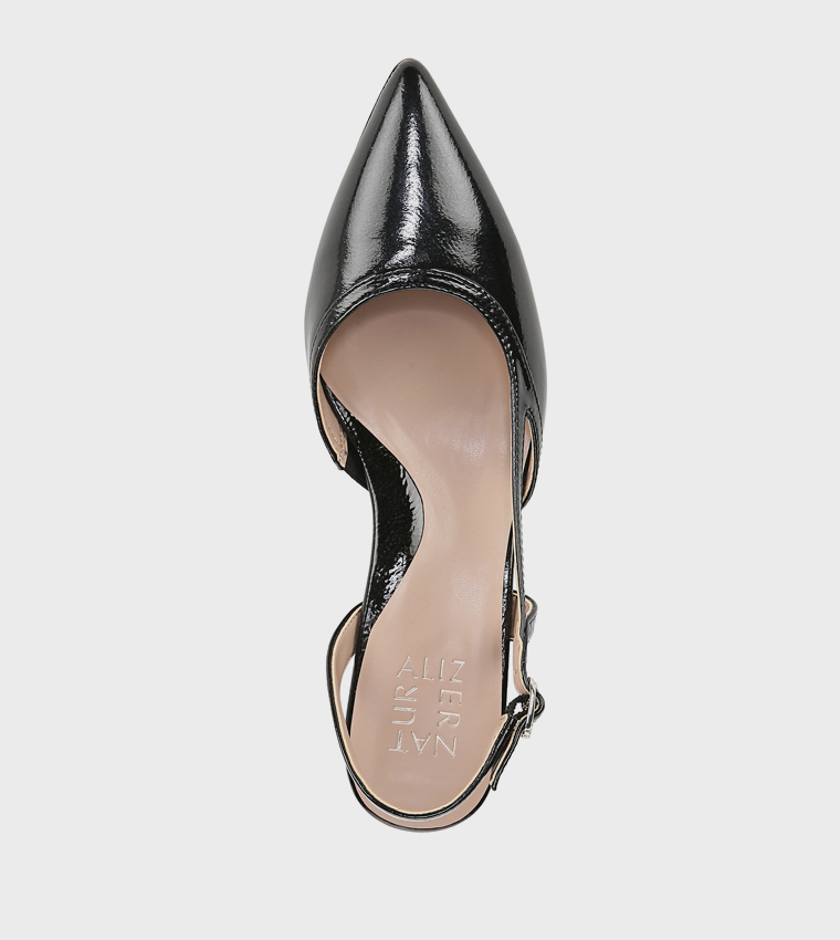 MILA Pointed Toe Block Heel Pumps